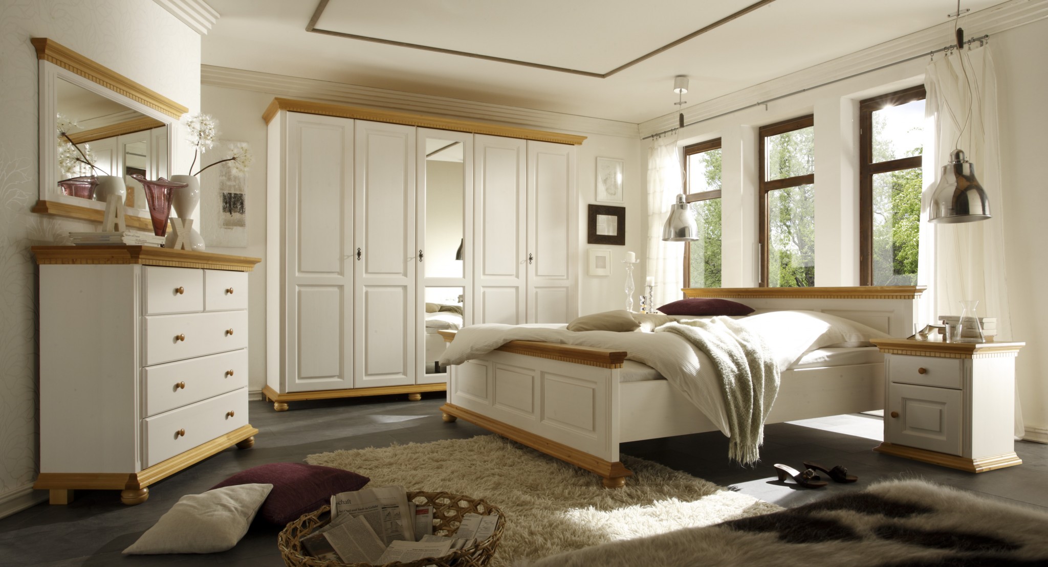 Psychologically Finally Temerity Dormitor Bavaria, 100% lemn masiv - Classic GMB